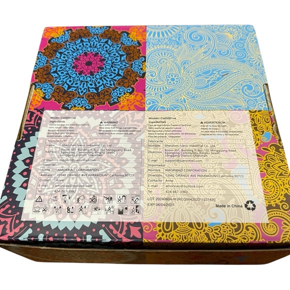 Candles in a vibrant-colored tin Gift set Birthday Holiday Decore House Warming - Picture 3 of 6